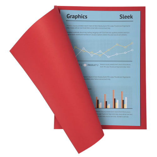 EXACOMPTA Paquet de 100 chemises SUPER 250 en carte 210 grammes coloris Rouge photo du produit Secondaire 2 L
