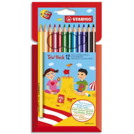 Evolution Bic Etui de 12 crayons de couleurs Évolution triangulaire pointe  moyenne - prix pas cher chez iOBURO- prix pas cher ch