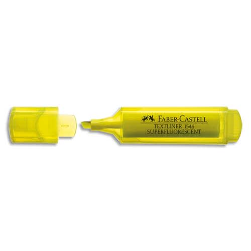 FABER CASTELL Surligneur TEXTLINER 1546, pointe feutre biseautée, coloris Jaune photo du produit Principale L