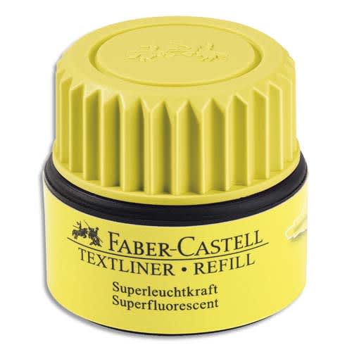 FABER CASTELL Recharge TEXTLINER REFILL 1549, pour surligneur 1546 et 1543, coloris Jaune photo du produit Principale L