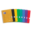 OXFORD Cahier easyBook KRAFT couverture carte reliure piqûre 96 p Seyès format 17x22cm. Coloris assortis photo du produit