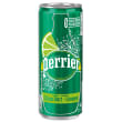 PERRIER Canette d'eau pétillante 33 cl minérale arôme Citron Vert photo du produit