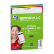 OXFORD Sachet de 32 fiches BRISTOL REVISION OXFORD 2.0 perfor&eacute;es A5 250g 5x5 Assortis photo du produit
