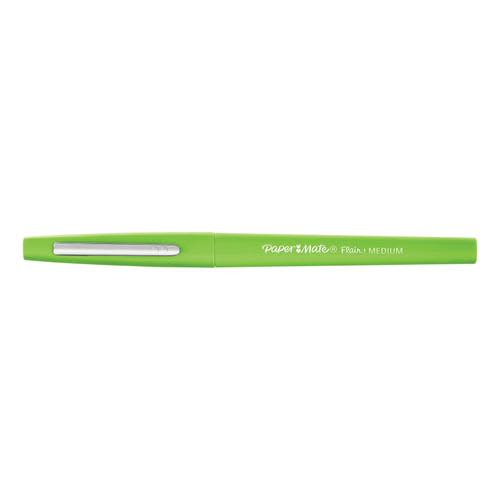 PAPERMATE Stylo feutre Flair Original, pointe M Trait 0,7 mm Vert Citron photo du produit Principale L