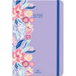 OBERTHUR Agenda ANAHITA, 1S/2P, format 17x24,5cm, couverture imprimée quadri Fleurs Lilas photo du produit