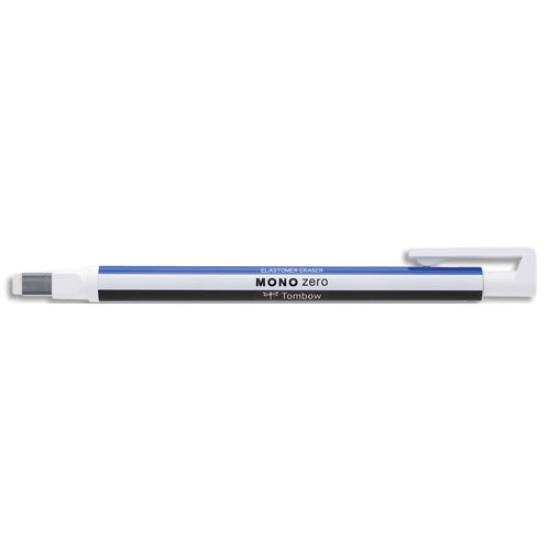 TOMBOW Stylo gomme MONO ZERO. Pointe rectangulaire de 2,5mm. Rétractable et rechargeable. photo du produit Principale L