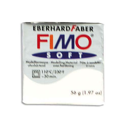 FIMO Pâte à cuire Fimo Soft de 57 g coloris Blanc photo du produit Principale L