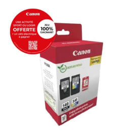 CANON Multipack 2 cartouches Jet d'encre N° 540 + 541 / 5225B013 Noir + Couleur photo du produit