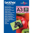 BROTHER pack de 20 feuilles de papier photo A3 BP71GA3 photo du produit