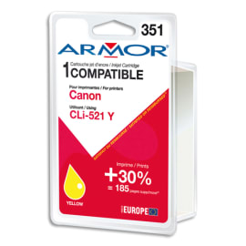 ARMOR Cartouche compatible Jet d'encre Jaune CANON CLi-521 B12468R1 photo du produit