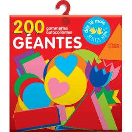 LITO DIFFUSION Boîte de 200 gommettes géantes pour les tout-petits, 12 formes. A partir de 18 mois photo du produit