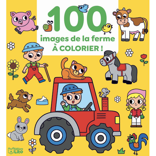 LITO DIFFUSION Livre de 64 pages de coloriage sur le thème de la ferme. A partir de 3 ans photo du produit Principale L