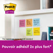 POST-IT® Notes Super Sticky Boost 76x127mm. Lot de 5 blocs de 90 F. Ass : orange/vert/bleu/rose/jaune. photo du produit Secondaire 2 S