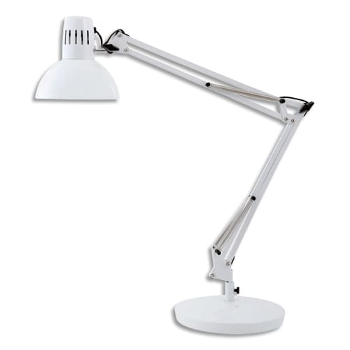 LAMPE BUREAU ARCHITECTE LED BLANCHE - ALBA