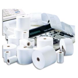EXACOMPTA Bobine caisse et calc 57 x 70 x 12 mm, 45 mètres, papier 1 pli offset extra-Blanc 60g FSC photo du produit