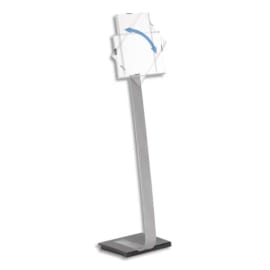 DURABLE Stand Infosign A4 portrait ou paysage sur pied - Hauteur max : 118 cm - Argent métallisé photo du produit