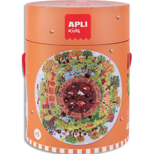 APLI KIDS Puzzle circulaire de 48 pièces pour apprendre la Biosphère photo du produit Principale L