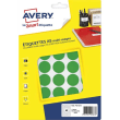 AVERY Sachet de 400 pastilles Ø24 mm. Imprimables. Coloris Vert. photo du produit