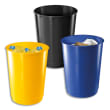CEP Kit 3 Corbeilles &agrave; papier Maxi-133 Jaune Bleu Noir en polypropyl&egrave;ne 40L, tri s&eacute;lectif, D38 x H49,5 cm photo du produit