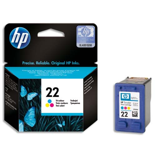 HP Cartouche Jet d'encre couleur 22 C9352AE photo du produit Principale L