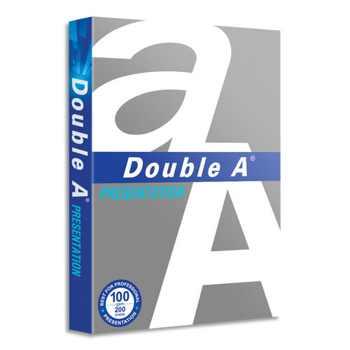 DOUBLE A Ramette de 200 feuilles 100g A4 DOUBLE A PRESENTATION CIE165 photo du produit Principale L