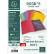 EXACOMPTA Paquet de 100 chemises ROCK'S en carte 210 grammes coloris assortis photo du produit