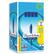 PAPERMATE Pack de 30+6 Stylo à bille pointe moyenne rétractable corps caoutchouc FLEXGRIP Bleu photo du produit