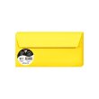 CLAIREFONTAINE Paquet de 20 enveloppes 120g POLLEN 11x22cm (DL). Coloris Jaune soleil photo du produit