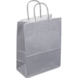 Sac poignées découpées blanc 35x45 par 100 - emballage plastique