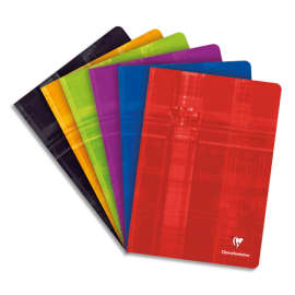 CLAIREFONTAINE Cahier reliure piqûre grand format 21x29,7cm 96 pages grands carreaux Seyès papier 90g photo du produit