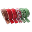 GRAINE CREATIVE Lot de 6 rubans adh&eacute;sifs d&eacute;cor&eacute;s th&egrave;me Hiver assortis format 15 mm x 10 m photo du produit