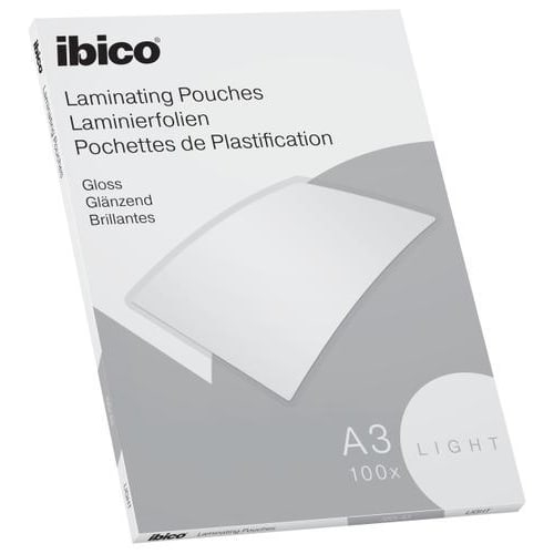 IBICO Basics light Paquet de 100 Pochettes plastification A3 - 2x80 microns 627311 photo du produit Principale L