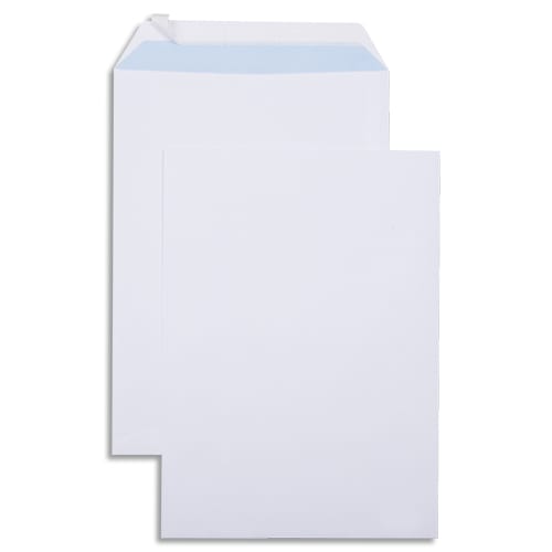 GPV Boîte de 250 pochettes vélin Blanc 90g C4 229x324mm auto-adhésives photo du produit Principale L