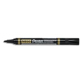 PENTEL Marqueur permanent N850 Pointe ogive, encre indélébile à base alcool. Noir photo du produit