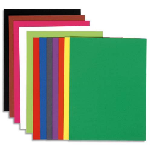 EXACOMPTA Paquet de 100 sous chemises FLASH 80 gr coloris assortis vifs,  100% recyclé