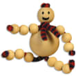 GRAINE CREATIVE Sachet de 100 perles en bois brut diamètre 10mm à décorer photo du produit