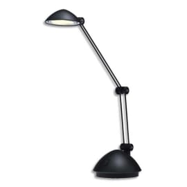 HANSA Lampe à LED Space Noire satiné métal et ABS - Bras 17 et 26 cm, Tête D9,5 cm Socle D13 cm photo du produit