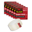 SCOTCH Lot de 6 rubans à cacheter Super-Hold Scotch® 19 mm x 25,4 m photo du produit