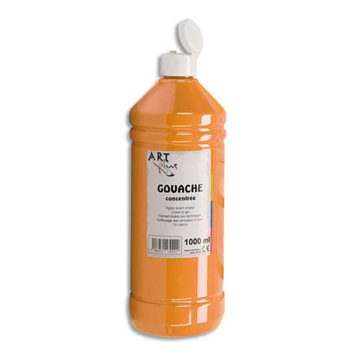 ART PLUS Gouache concentrée 1 litre Orange photo du produit Principale L
