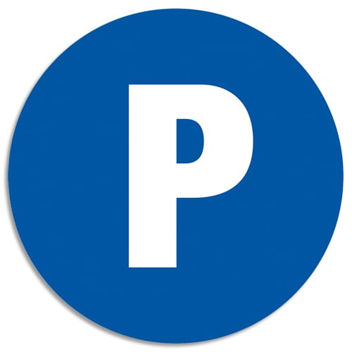 EXACOMPTA Panneau polypropylène non adhésif Parking privé 30 cm 67105E photo du produit Principale L