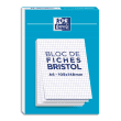 OXFORD Bloc de 30 feuilles BRISTOL non perfor&eacute;es A6 210g 5x5 Blanc photo du produit