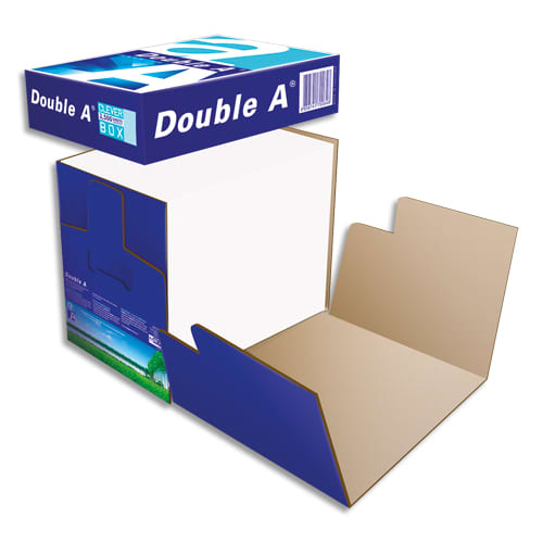 DOUBLE A Box de 2500 feuilles papier extra Blanc PREMIUM DOUBLE A A4 80G CIE 165 photo du produit Principale L