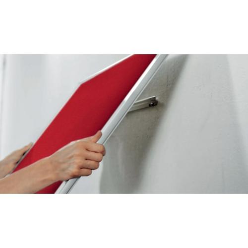 NOBO Tableau d'affichage Widescreen en feutre Impression Pro - 1220 x 690 mm - rouge - 1915421 photo du produit Secondaire 2 L