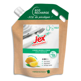 JEX PROFESSIONNEL Recharge liquide VSL 2,5l. 3 en 1 : 0 traces,séchage rapide,dégraissant. Parfum Citron photo du produit