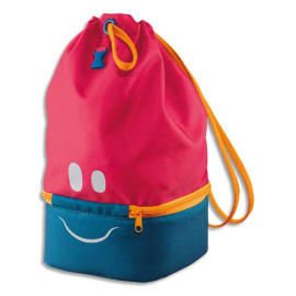 MAPED Sac à Déjeuner Concept enfants Rose, polyester, partie basse isotherme, yeux bouche réfléchissants photo du produit