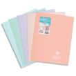 CLAIREFONTAINE Cahier Koverbook BLUSH piqué PP bicolore opaque 24x32cm 96p Seyès coloris assortis photo du produit