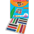 BIC KIDS Plastidecor Craies de Coloriage triangle - Couleurs Assorties, Classpack de 144 photo du produit