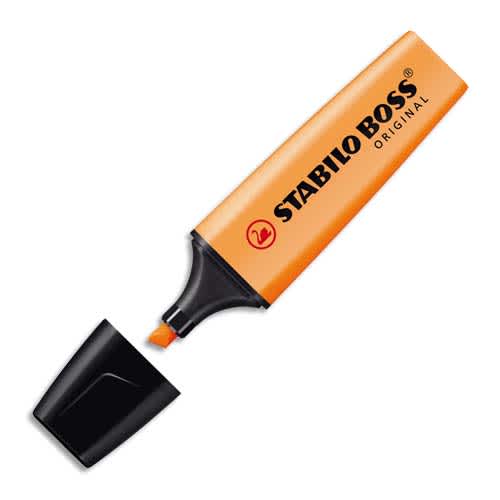 STABILO BOSS ORIGINAL surligneur pointe biseautée - Orange fluo photo du produit