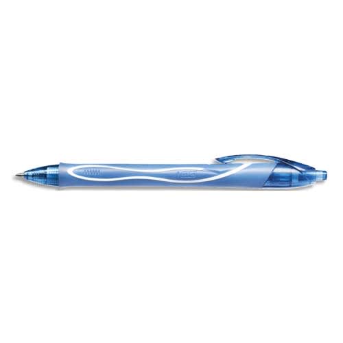 BIC Gel-ocity Quick Dry Recharges Stylo Gel Pointe Moyenne (0,7 mm) - Bleu,  Blister de 2