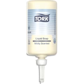 TORK Lot de 6 recharges d'1 litre de savon liquide doux parfumé usage courant pour distributeur S1 photo du produit